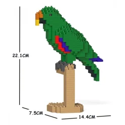 Jekca Games-- Eclectus 02S - Lego - Sculpture - Construction - 4D - Brick Animals - Toys - Avvenice