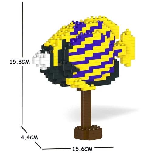 Jekca Games-- Emperor Angelfish 01S - Lego - Sculpture - Construction - 4D - Brick Animals - Toys - Avvenice
