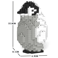 Jekca Games-- Emperor Penguin 02S - Lego - Sculpture - Construction - 4D - Brick Animals - Toys - Avvenice