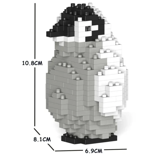Jekca Games-- Emperor Penguin 02S - Lego - Sculpture - Construction - 4D - Brick Animals - Toys - Avvenice