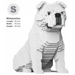 Jekca Games-- English Bulldog 4-in-1 Pack 01S-M02 - Lego - Sculpture - Construction - 4D - Brick Animals - Toys - Avvenice