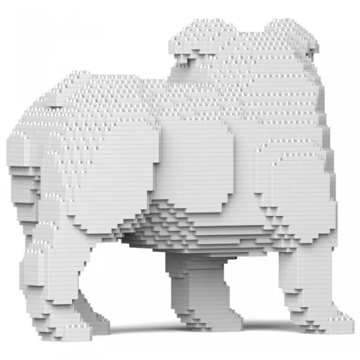 Jekca Games-- English Bulldog 4-in-1 Pack 01S-M02 - Lego - Sculpture - Construction - 4D - Brick Animals - Toys - Avvenice