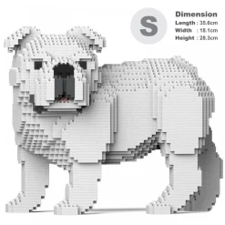 Jekca Games-- English Bulldog 4-in-1 Pack 01S-M02 - Lego - Sculpture - Construction - 4D - Brick Animals - Toys - Avvenice