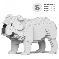Jekca Games-- English Bulldog 4-in-1 Pack 01S-M02 - Lego - Sculpture - Construction - 4D - Brick Animals - Toys - Avvenice