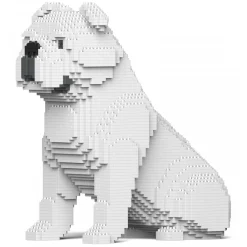 Jekca Games-- English Bulldog 4-in-1 Pack 01S-M02 - Lego - Sculpture - Construction - 4D - Brick Animals - Toys - Avvenice