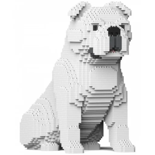 Jekca Games-- English Bulldog 4-in-1 Pack 01S-M02 - Lego - Sculpture - Construction - 4D - Brick Animals - Toys - Avvenice