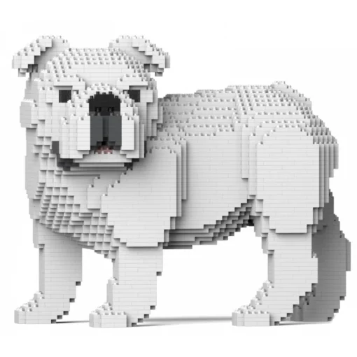 Jekca Games-- English Bulldog 4-in-1 Pack 01S-M02 - Lego - Sculpture - Construction - 4D - Brick Animals - Toys - Avvenice