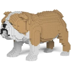 Jekca Games-- English Bulldog 01-M03 - Big - Lego - Sculpture - Construction - 4D - Brick Animals - Toys - Avvenice