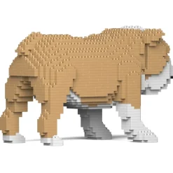 Jekca Games-- English Bulldog 01-M03 - Big - Lego - Sculpture - Construction - 4D - Brick Animals - Toys - Avvenice