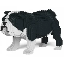 Jekca Games-- English Bulldog 01-M04 - Big - Lego - Sculpture - Construction - 4D - Brick Animals - Toys - Avvenice