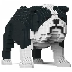 Jekca Games-- English Bulldog 01-M04 - Big - Lego - Sculpture - Construction - 4D - Brick Animals - Toys - Avvenice