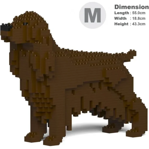 Jekca Games-- English Cocker Spaniel 01-M04 - Big - Lego - Sculpture - Construction - 4D - Brick Animals - Toys - Avvenice
