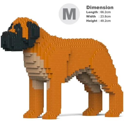 Jekca Games-- English Mastiff 01-M02 - Big - Lego - Sculpture - Construction - 4D - Brick Animals - Toys - Avvenice