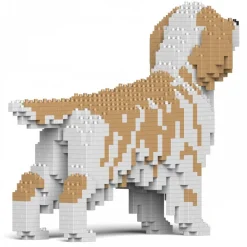 Jekca Games-- English Setter 01-M01 - Big - Lego - Sculpture - Construction - 4D - Brick Animals - Toys - Avvenice