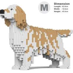 Jekca Games-- English Setter 01-M01 - Big - Lego - Sculpture - Construction - 4D - Brick Animals - Toys - Avvenice