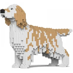 Jekca Games-- English Setter 01S-M01 - Lego - Sculpture - Construction - 4D - Brick Animals - Toys - Avvenice