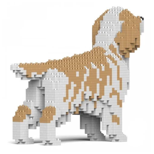 Jekca Games-- English Setter 01S-M01 - Lego - Sculpture - Construction - 4D - Brick Animals - Toys - Avvenice