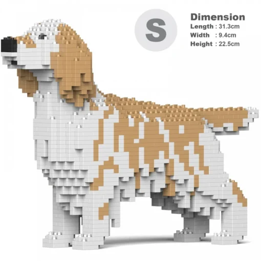 Jekca Games-- English Setter 01S-M01 - Lego - Sculpture - Construction - 4D - Brick Animals - Toys - Avvenice