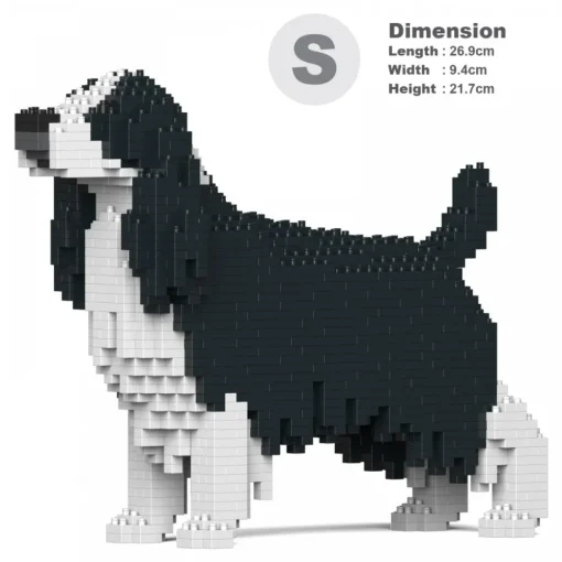 Jekca Games-- English Springer Spaniel 01S-M02 - Lego - Sculpture - Construction - 4D - Brick Animals - Toys - Avvenice