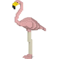 Jekca Games-- Flamingo 01S-M02 - Lego - Sculpture - Construction - 4D - Brick Animals - Toys - Avvenice