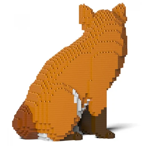 Jekca Games-- Fox 02S - Lego - Sculpture - Construction - 4D - Brick Animals - Toys - Avvenice