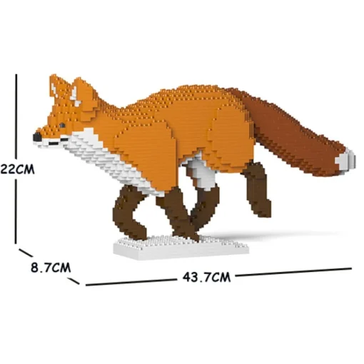 Jekca Games-- Fox 05S - Lego - Sculpture - Construction - 4D - Brick Animals - Toys - Avvenice