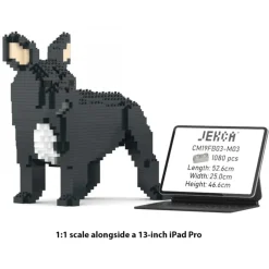 Jekca Games-- French Bulldog 03-M03 - Big - Lego - Sculpture - Construction - 4D - Brick Animals - Toys - Avvenice