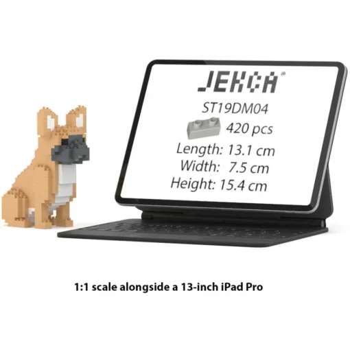 Jekca Games-- French Bulldog Mini 01 - Lego - Sculpture - Construction - 4D - Brick Animals - Toys - Avvenice
