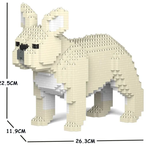 Jekca Games-- French Bulldog 02S-M02 - Lego - Sculpture - Construction - 4D - Brick Animals - Toys - Avvenice