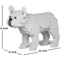 Jekca Games-- French Bulldog 01S-M05 - Lego - Sculpture - Construction - 4D - Brick Animals - Toys - Avvenice