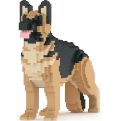 Jekca Games-- German Shepherd 02 - Lego - Sculpture - Construction - 4D - Brick Animals - Toys - Avvenice