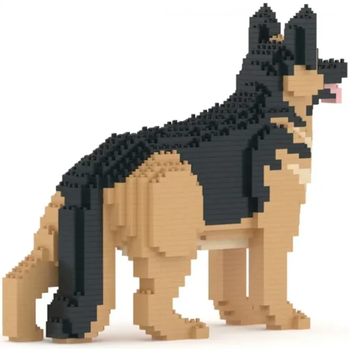 Jekca Games-- German Shepherd 02 - Lego - Sculpture - Construction - 4D - Brick Animals - Toys - Avvenice