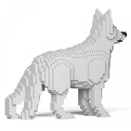 Jekca Games-- German Shepherd 01S-M02 - Lego - Sculpture - Construction - 4D - Brick Animals - Toys - Avvenice