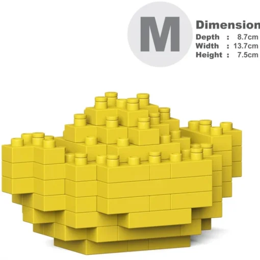 Jekca Games-- Gold Ingot 01 - Big - Lego - Sculpture - Construction - 4D - Brick Animals - Toys - Avvenice