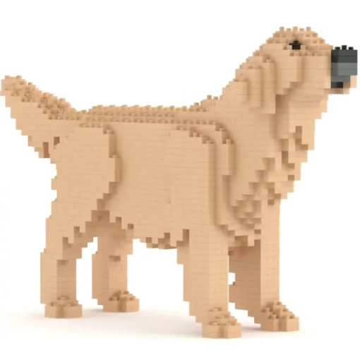Jekca Games-- Golden Retriever 02-M03 - Big - Lego - Sculpture - Construction - 4D - Brick Animals - Toys - Avvenice