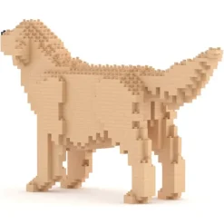 Jekca Games-- Golden Retriever 02-M03 - Big - Lego - Sculpture - Construction - 4D - Brick Animals - Toys - Avvenice