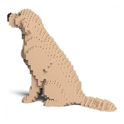 Jekca Games-- Golden Retriever 03S-M03 - Lego - Sculpture - Construction - 4D - Brick Animals - Toys - Avvenice