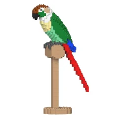 Jekca Games-- Green Cheek Conure 01S-M01 - Lego - Sculpture - Construction - 4D - Brick Animals - Toys - Avvenice
