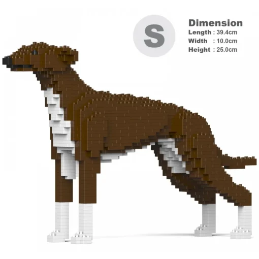 Jekca Games-- Greyhound 01S-M04 - Lego - Sculpture - Construction - 4D - Brick Animals - Toys - Avvenice