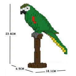 Jekca Games-- Hahn’s Macaw 01S - Lego - Sculpture - Construction - 4D - Brick Animals - Toys - Avvenice