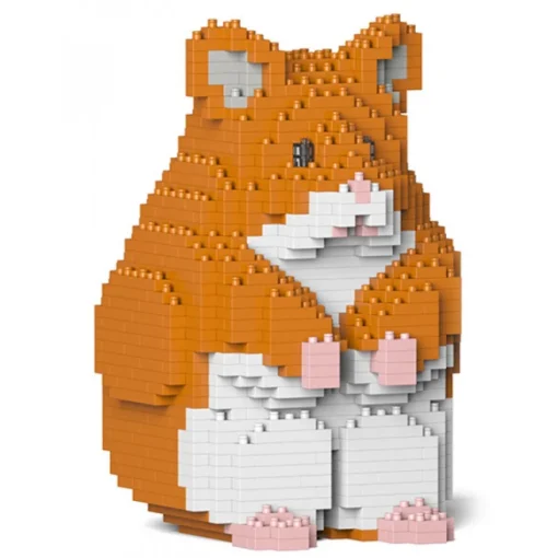 Jekca Games-- Hamster 01-M03 - Big - Lego - Sculpture - Construction - 4D - Brick Animals - Toys - Avvenice
