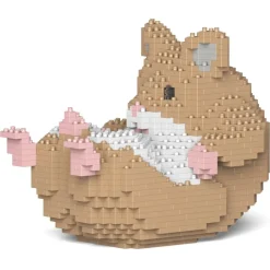 Jekca Games-- Hamster 04-M01 - Big - Lego - Sculpture - Construction - 4D - Brick Animals - Toys - Avvenice