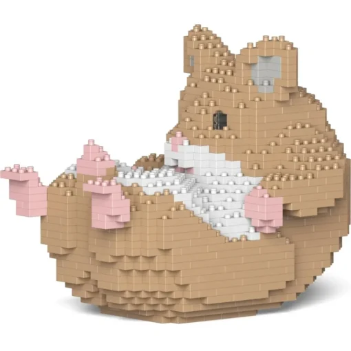 Jekca Games-- Hamster 04-M01 - Big - Lego - Sculpture - Construction - 4D - Brick Animals - Toys - Avvenice