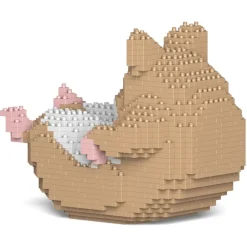 Jekca Games-- Hamster 04-M01 - Big - Lego - Sculpture - Construction - 4D - Brick Animals - Toys - Avvenice