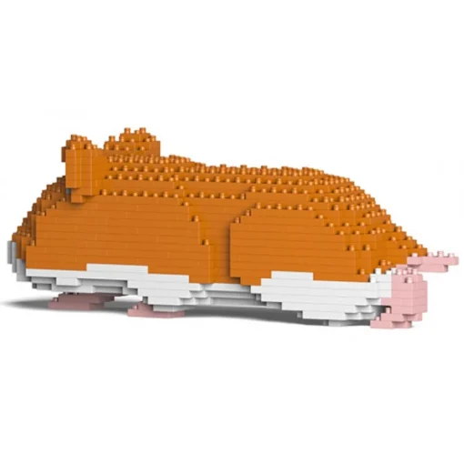 Jekca Games-- Hamster 03-M03 - Big - Lego - Sculpture - Construction - 4D - Brick Animals - Toys - Avvenice