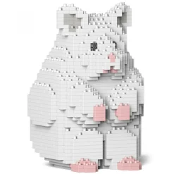 Jekca Games-- Hamster 01-M04 - Big - Lego - Sculpture - Construction - 4D - Brick Animals - Toys - Avvenice