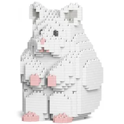 Jekca Games-- Hamster 01-M04 - Big - Lego - Sculpture - Construction - 4D - Brick Animals - Toys - Avvenice