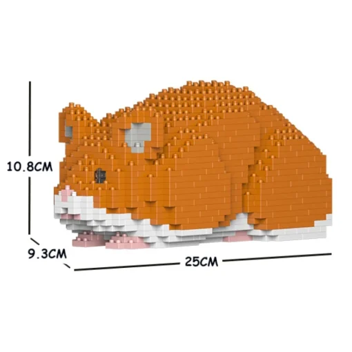 Jekca Games-- Hamster 02S-M03 - Lego - Sculpture - Construction - 4D - Brick Animals - Toys - Avvenice