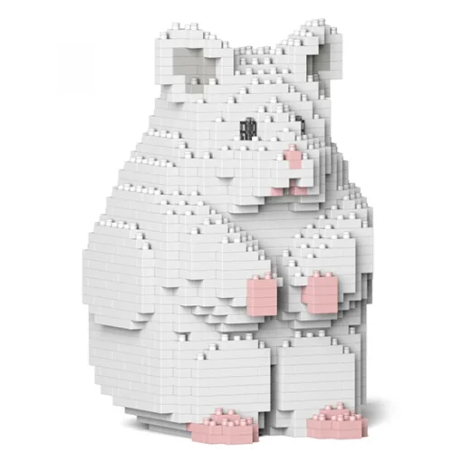 Jekca Games-- Hamster 01S-M04 - Lego - Sculpture - Construction - 4D - Brick Animals - Toys - Avvenice