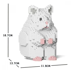 Jekca Games-- Hamster 01S-M04 - Lego - Sculpture - Construction - 4D - Brick Animals - Toys - Avvenice